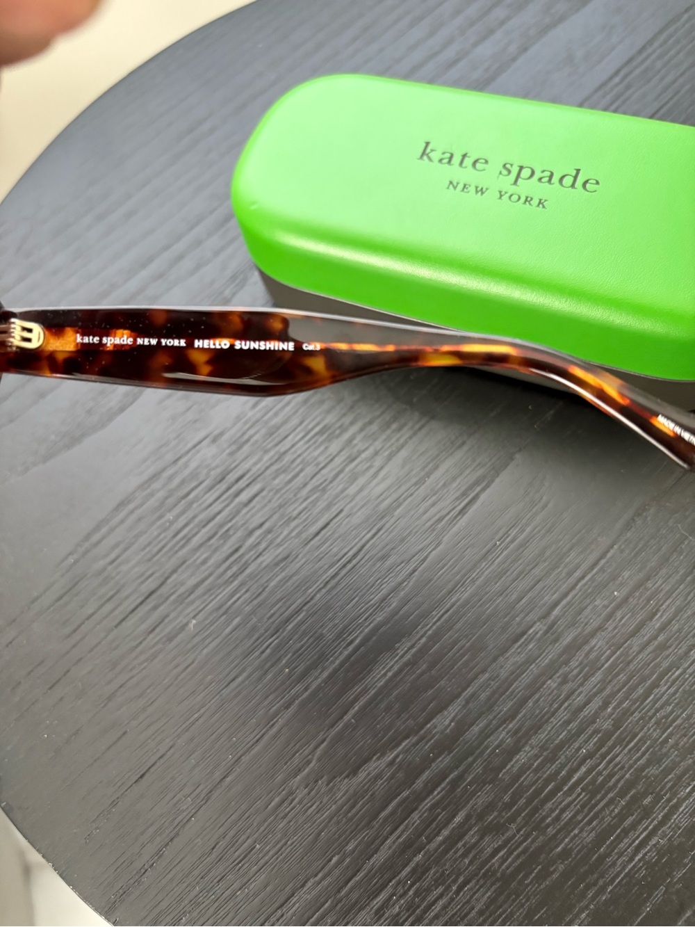 NEW kate spade Tortoise Square Sunglasses with Brown Gradient Lenses - Picture 4 of 6